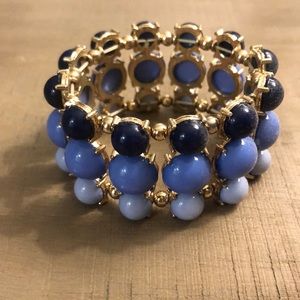 Blue and Gold Bracelet